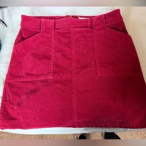 Maison Jules Cherry Red Skirt